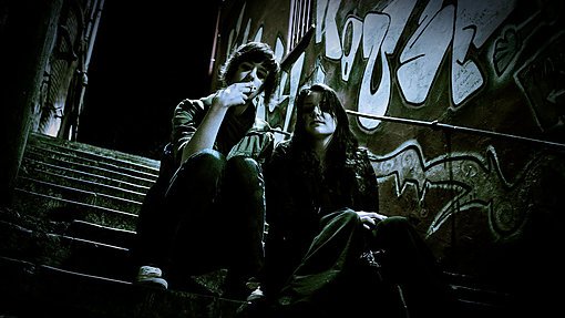 Two French Girls late at night in Cork, Ireland, 2007
