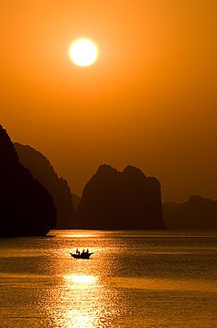 Sunrise over Halong Bay, Vietnam, 2008