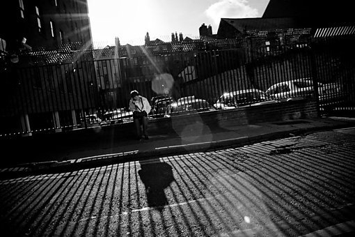 Lady on the phone, Dublin, Ireland, 2009