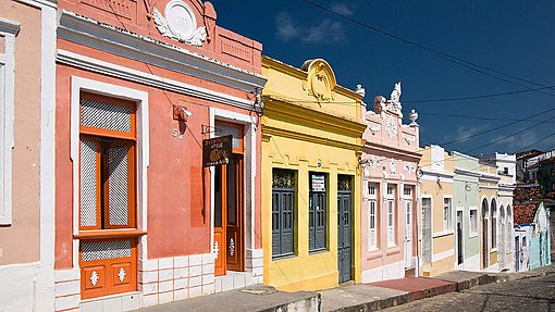 Colonial buildings in Olinda, Brazil, 2007