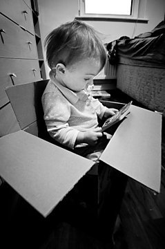 Reading in a box, Maynooth, 2011