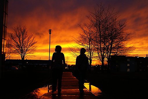 Sunset at NUI Maynooth, Ireland, 2007