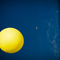 Yellow Balloon on Blue Door