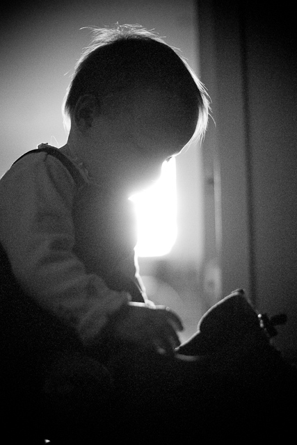 Sophie backlit, Maynooth, Ireland, 2010