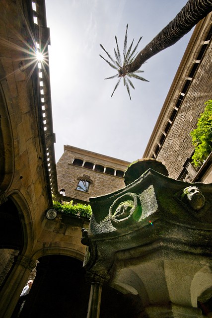 Courtyard of the <i>Casa de l'Ardiaca</i>, Barcelona, Spain, 2009