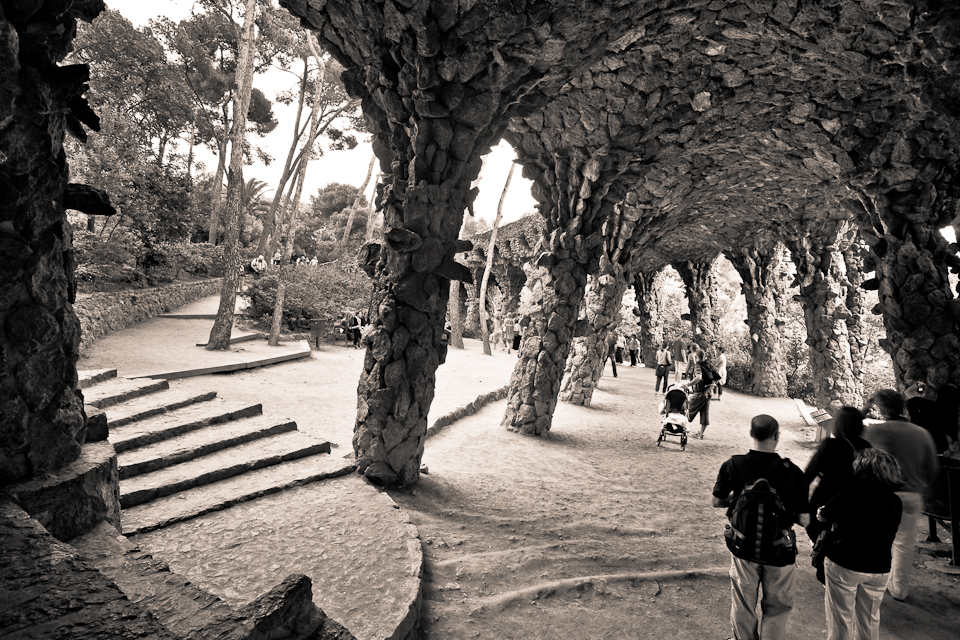 Under the Lower Viaduct, Parc Güell, Barcelona, Spain, 2009