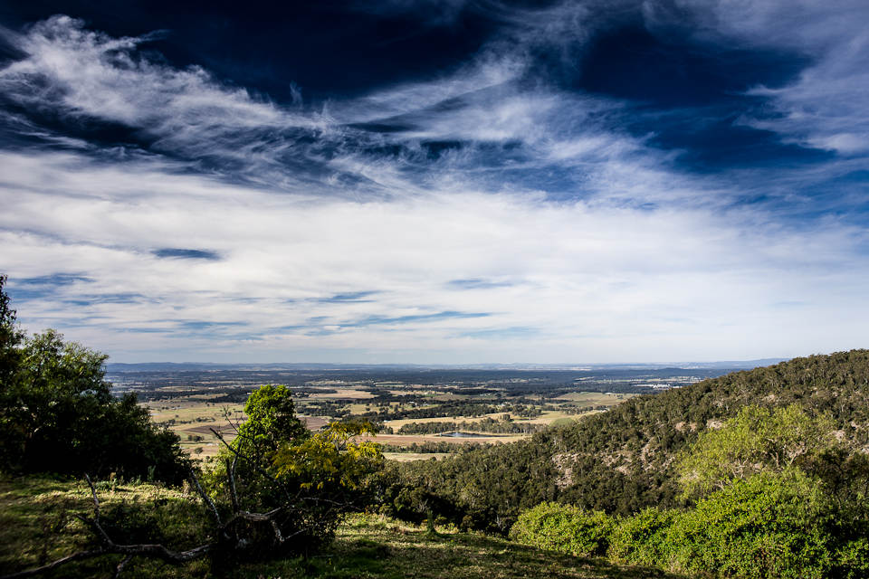 Vista over the Hunter Valley, Pokolbin Mountains, Australia, 2012