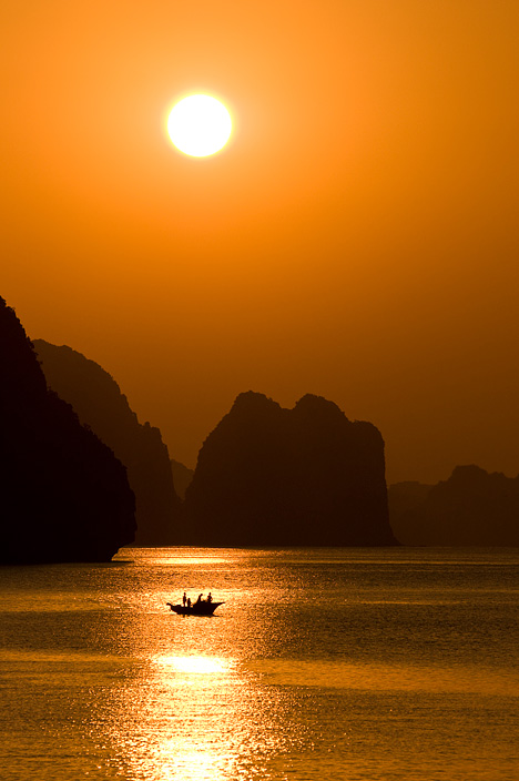 Sunrise over Halong Bay, Vietnam, 2008