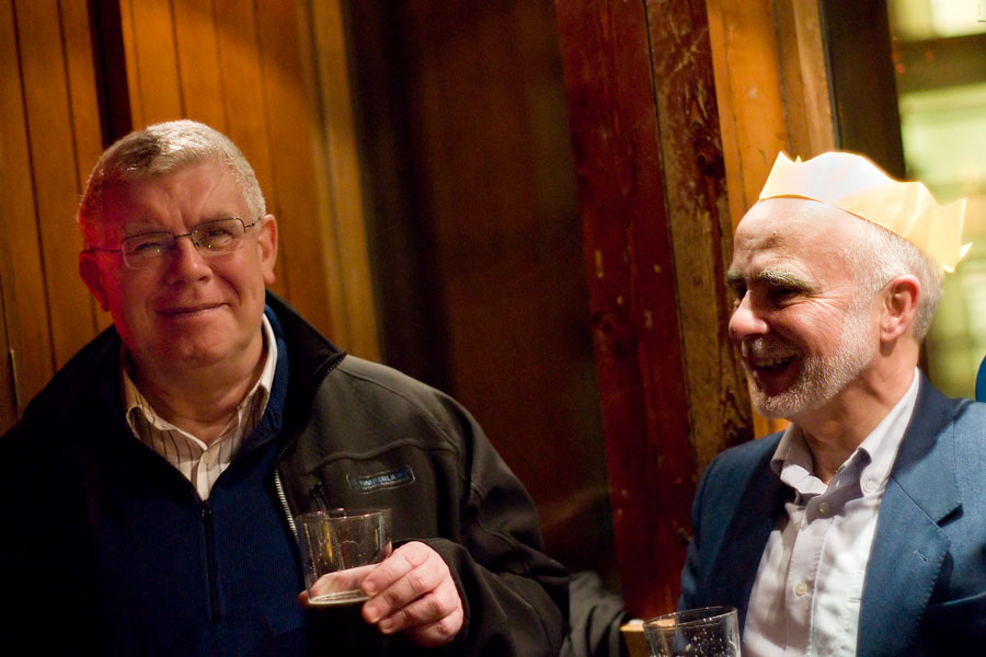 At the Hamilton Institute Christmas Party, Porterhouse, Dublin, 2008