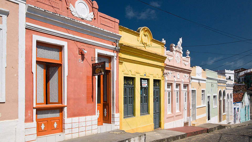 Colonial buildings in Olinda, Brazil, 2007